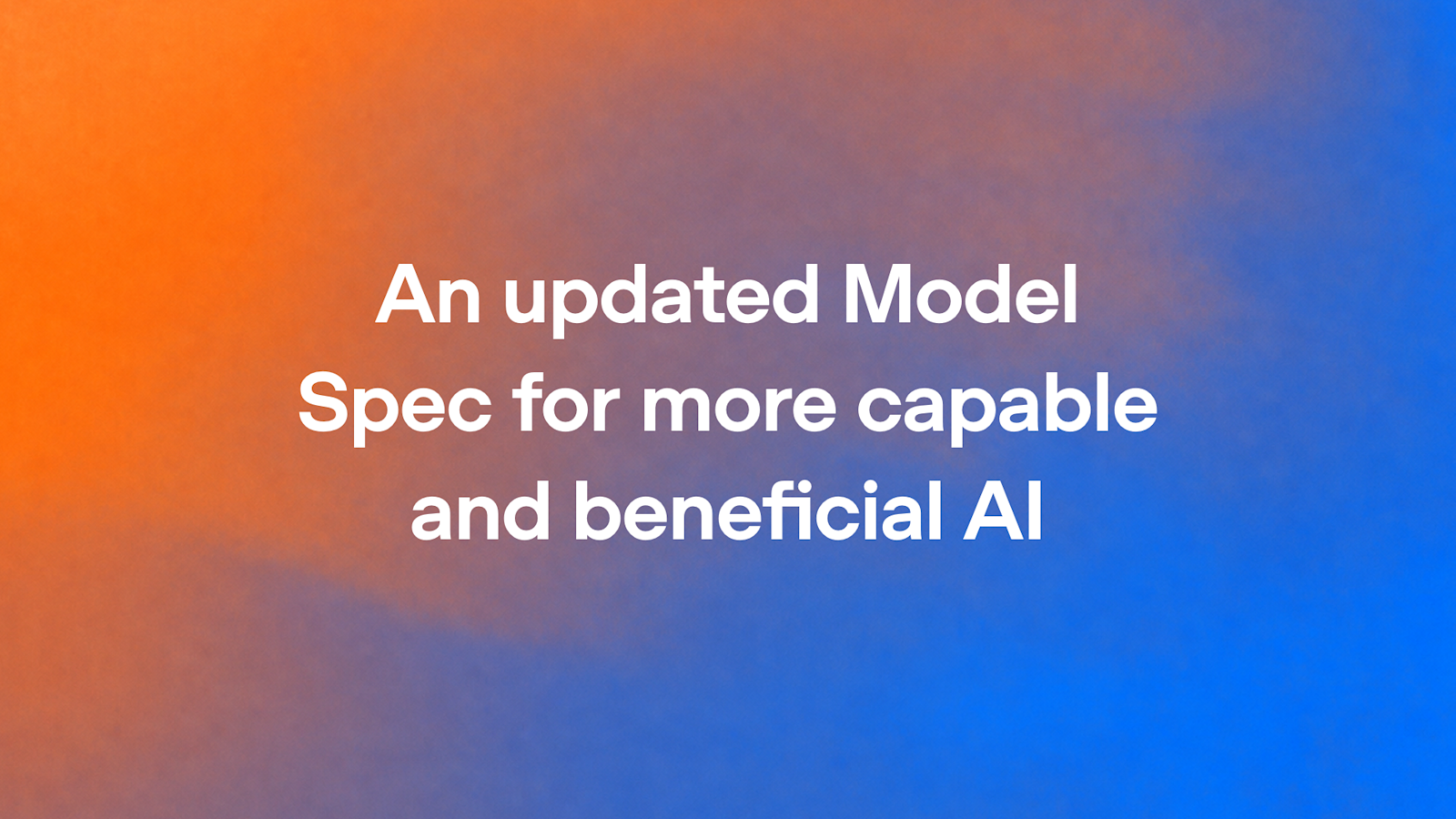 Portada: OpenAI reorganiza su Model Spec en cinco valores y refuerza la supervisión de acciones de GPT